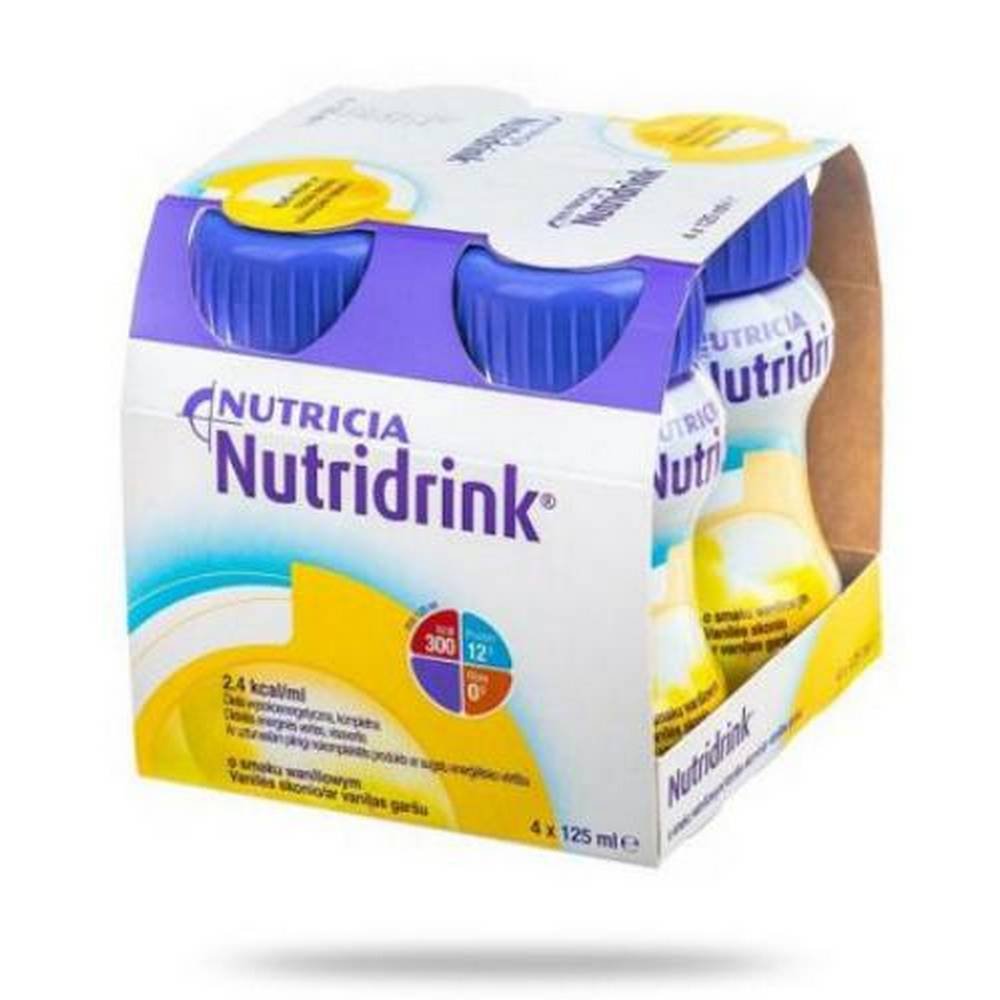 nutridrink wildberry liquid 4 x 125 nutricia It is recommended to drink the product slowly (1 packet from 30 minutes to 1 hour),Il est recommandé de boire le produit lentement (1 sachet de 30 minutes à 1 heure)