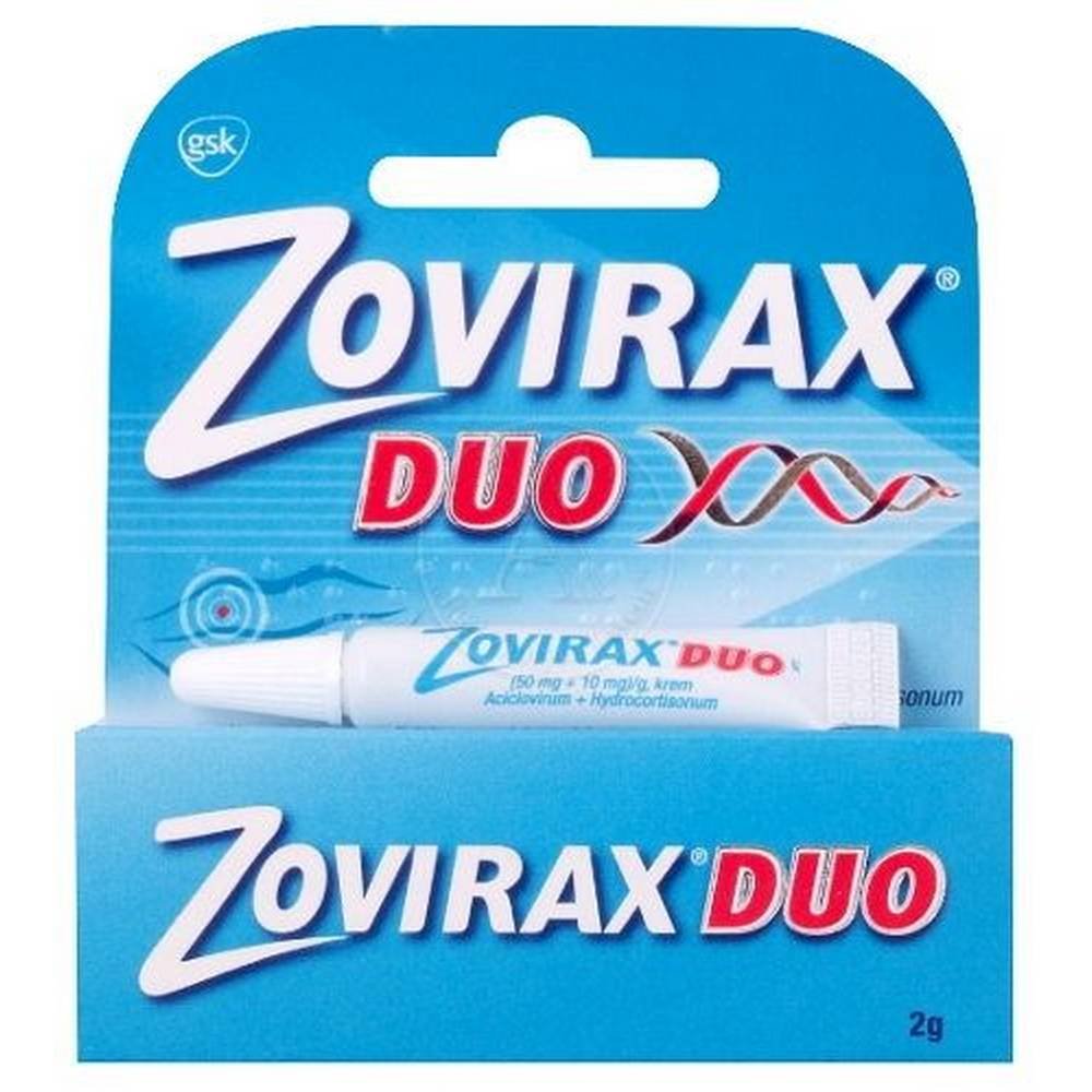 zovirax duo cream 2 El uso de la crema acorta eficazmente el tratamiento del herpes labial y de las lesiones herpéticas en la cara.