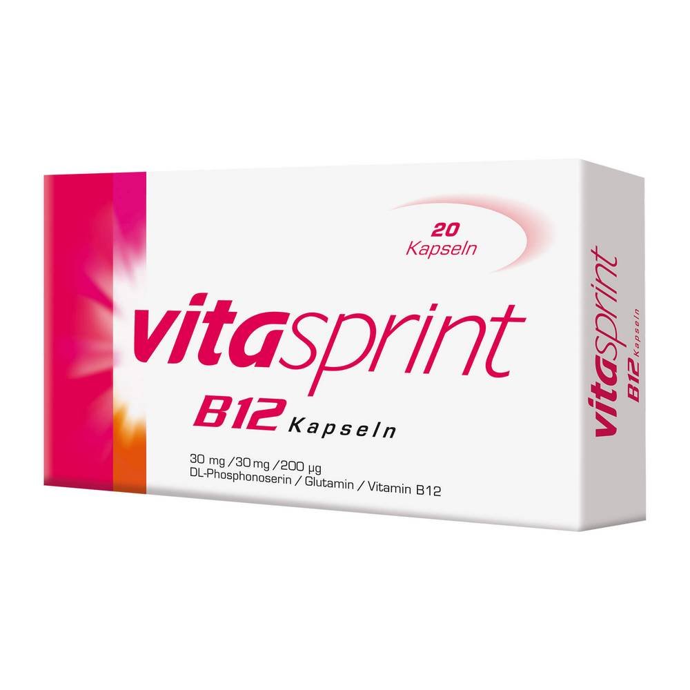 vitasprint b12 kapseln 20 st B12 bienestar general – para más energía mental y física.